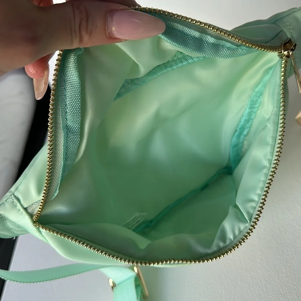 rags & riches Trillion THE FANNY bum bag in MINT with the letter S